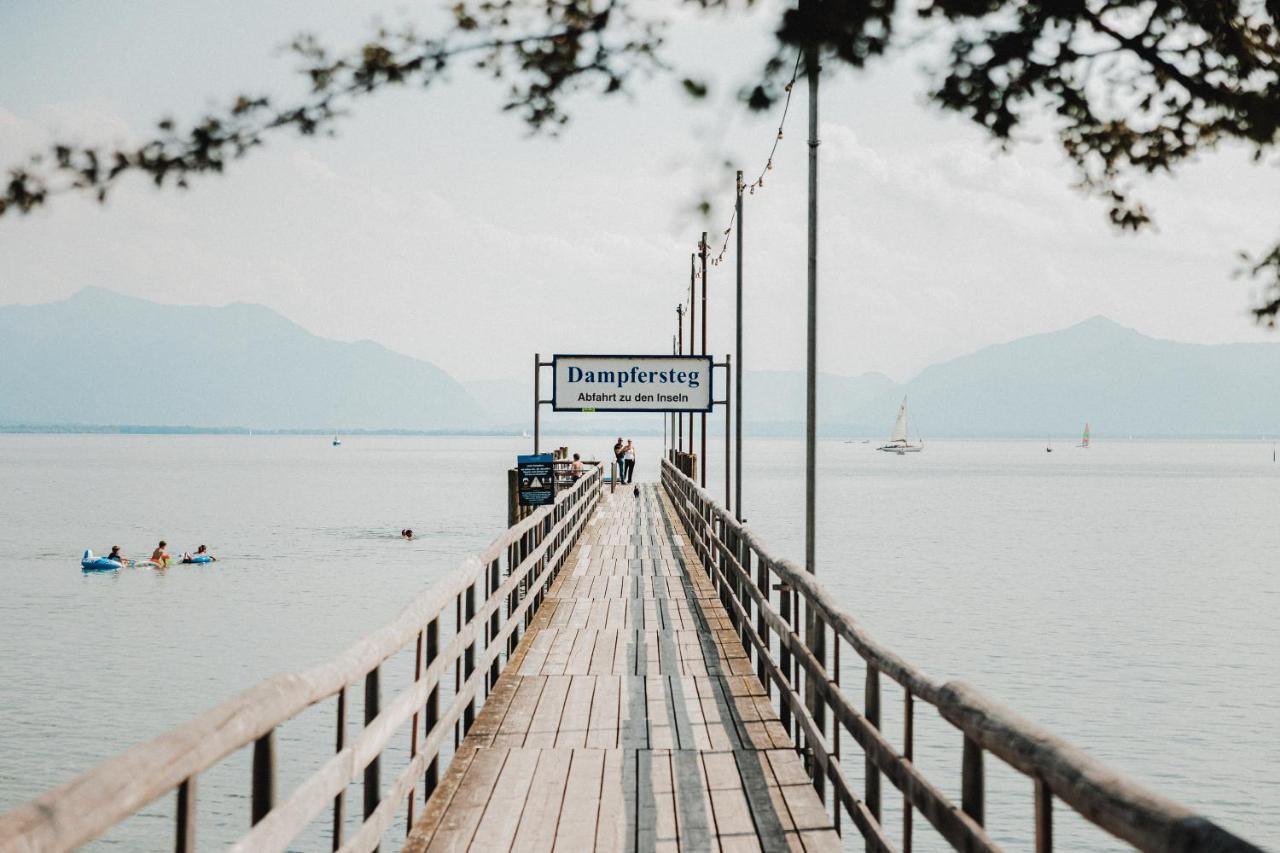 Chiemsee Ferienwohnung Gartenblick Prien am Chiemsee Zewnętrze zdjęcie